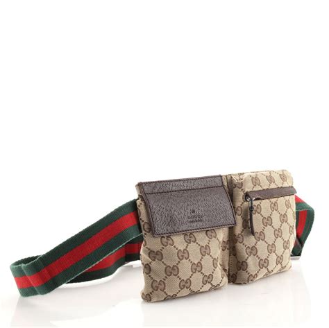 gucci vintage double belt bag|authentic vintage gucci backpack.